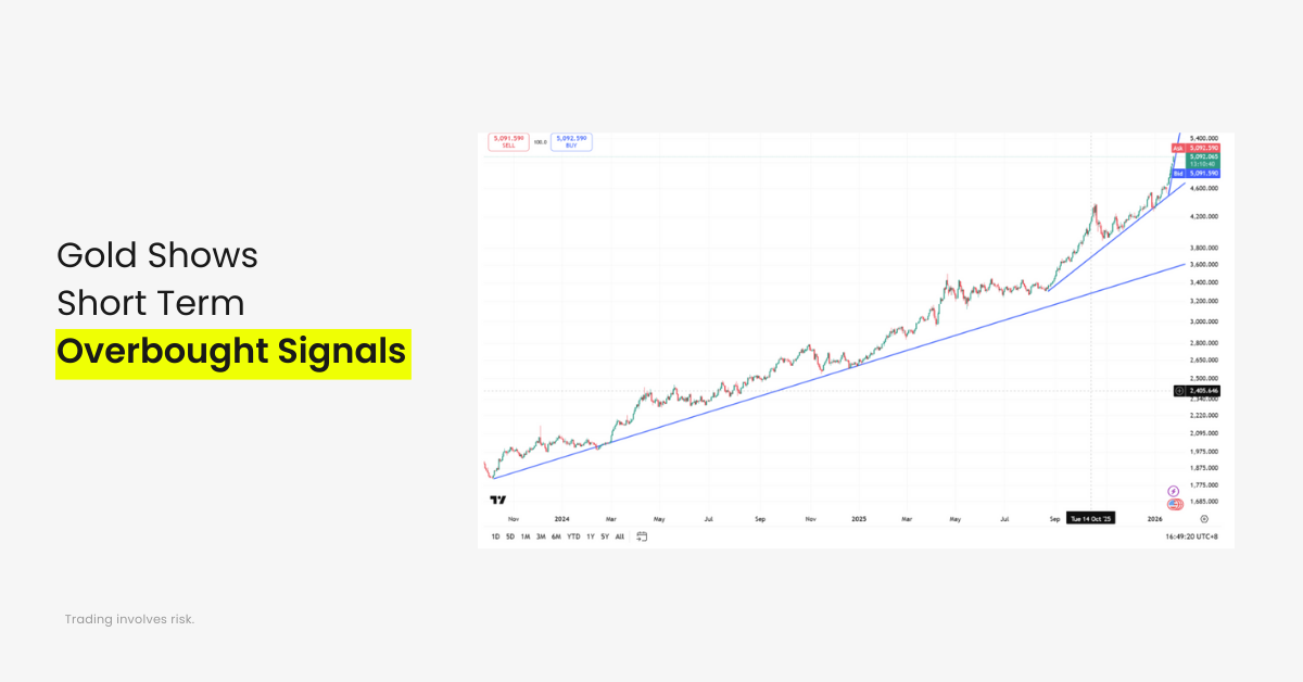 Gold Shows Short Term Overbought Signals
