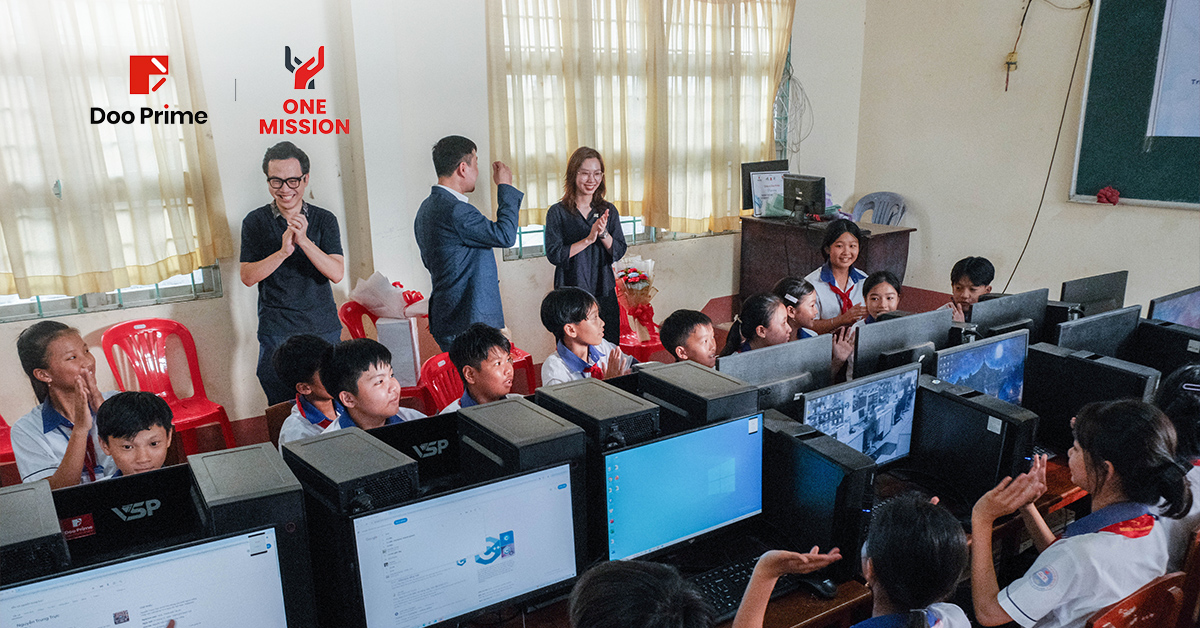 Doo Prime 베트남 자선 여행: 기술로 교육의 빛을 밝히다